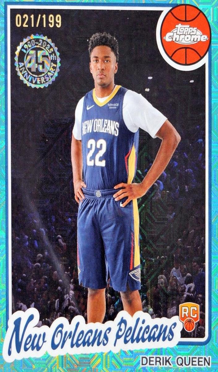 2025 Topps Derik Queen [Aqua Refractor] #TC-DQ card