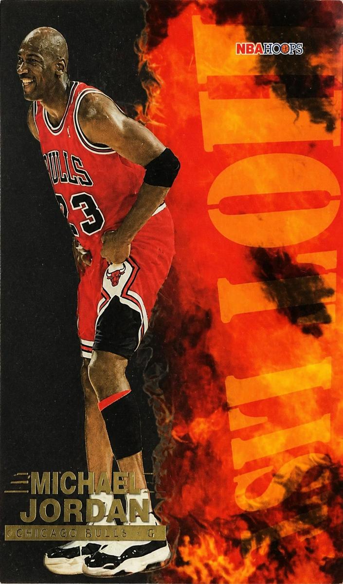 1996 Hoops Hot List #8 Michael Jordan front