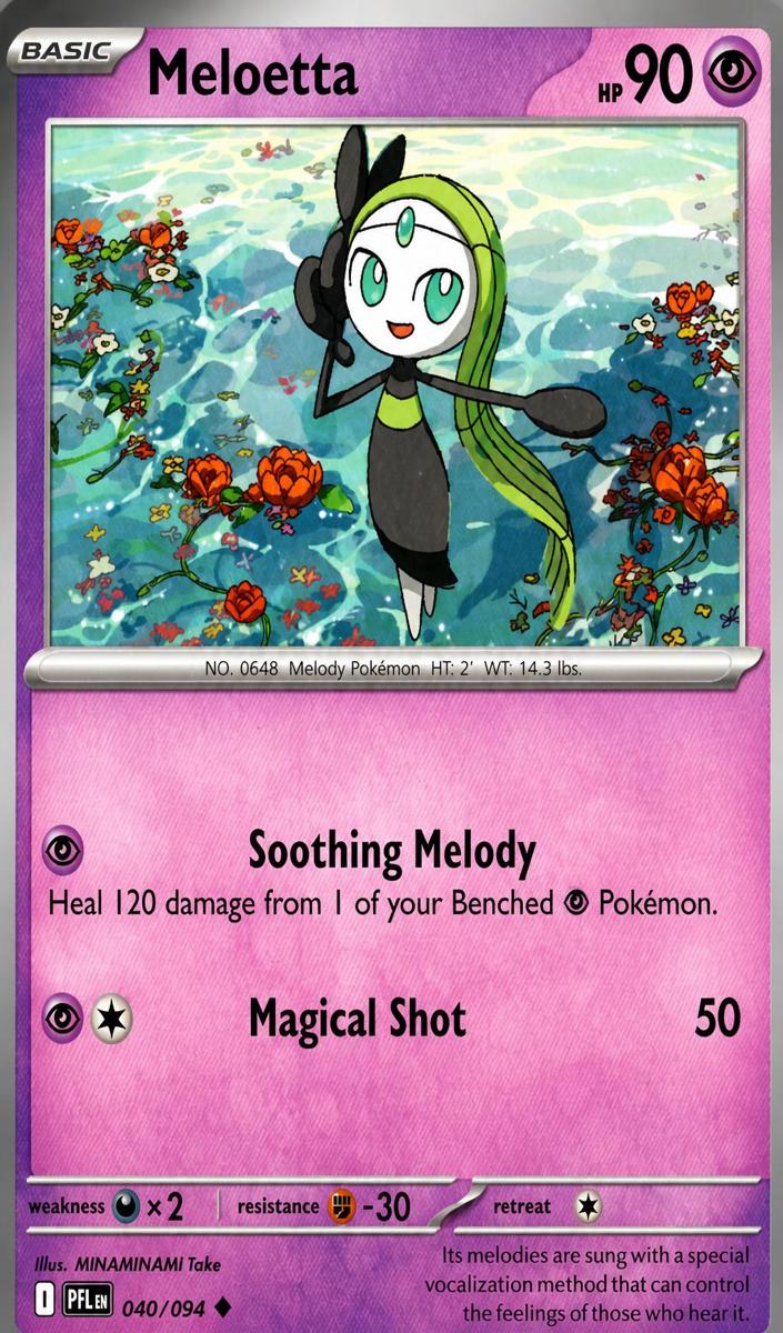 Meloetta 2025 Pokemon Mega Evolution Phantasmal Flames