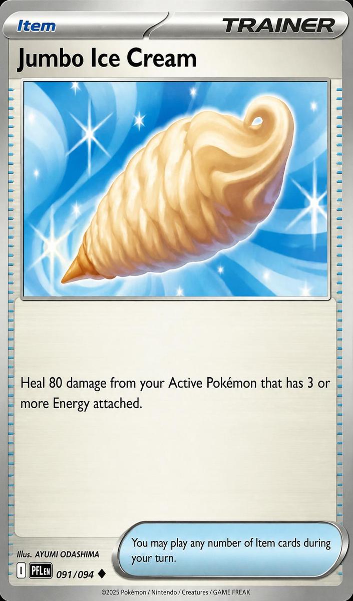 Jumbo Ice Cream 2025 Pokemon Mega Evolution Phantasmal Flames