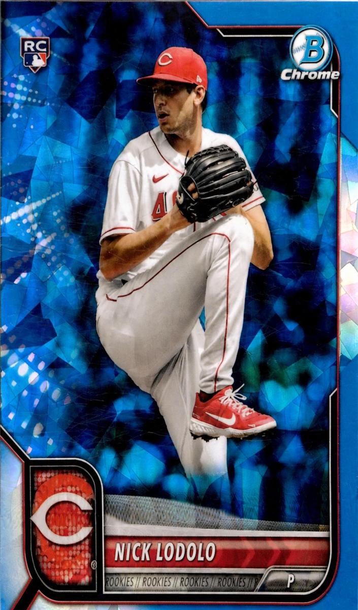 2022 Bowman Chrome Sapphire Nick Lodolo #27 card