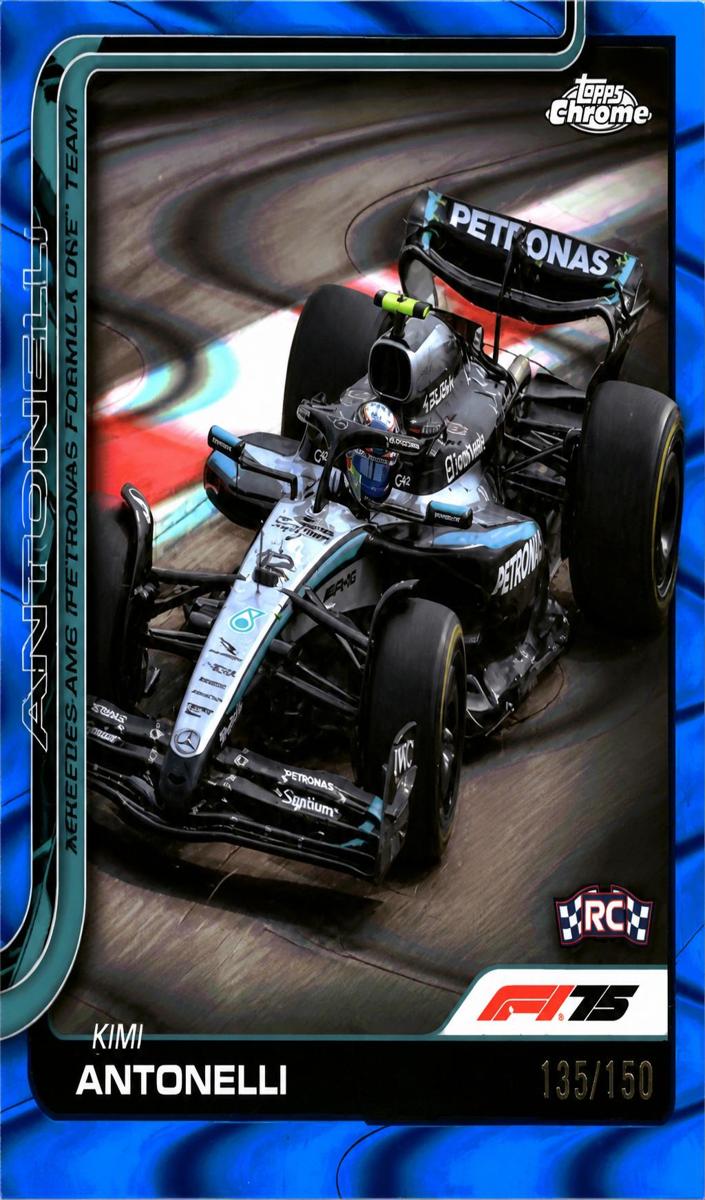2025 Kimi Antonelli [Blue RayWave Refractor] #80