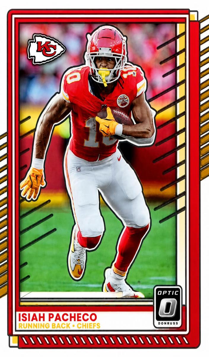 Isiah Pacheco 2025 Donruss Optic Football card
