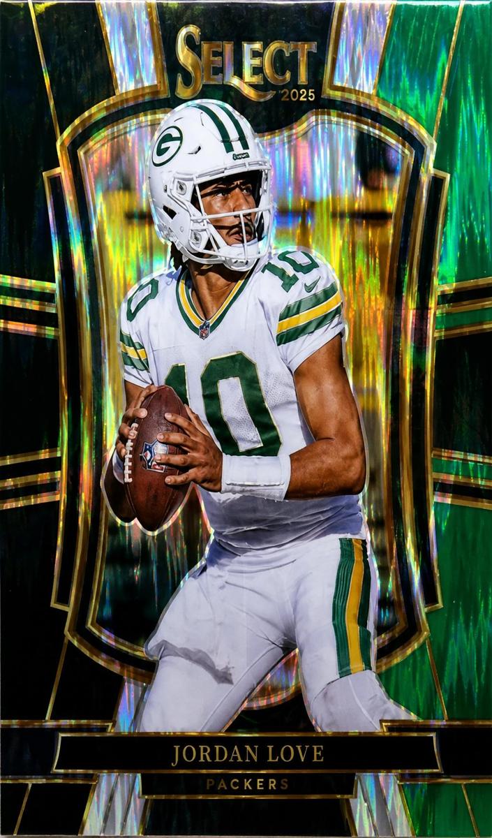 2025 Panini Select Jordan Love [Copper Prizm Shock] #168 card