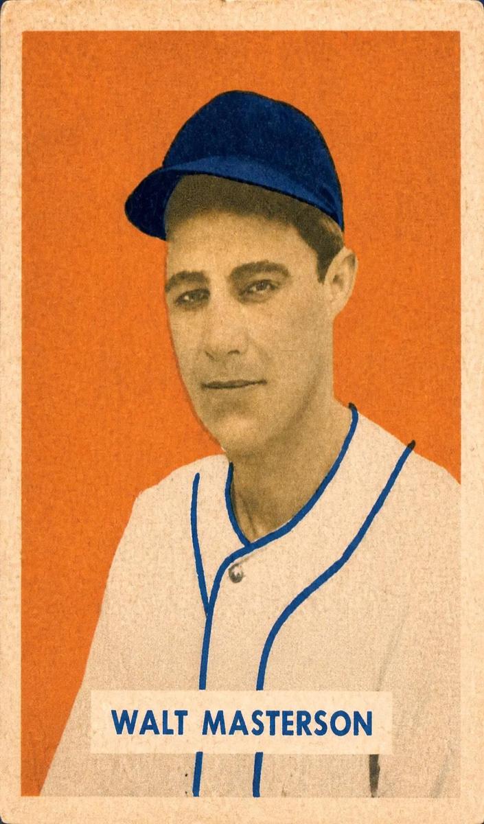 1949 Bowman Walt Masterson #157 card
