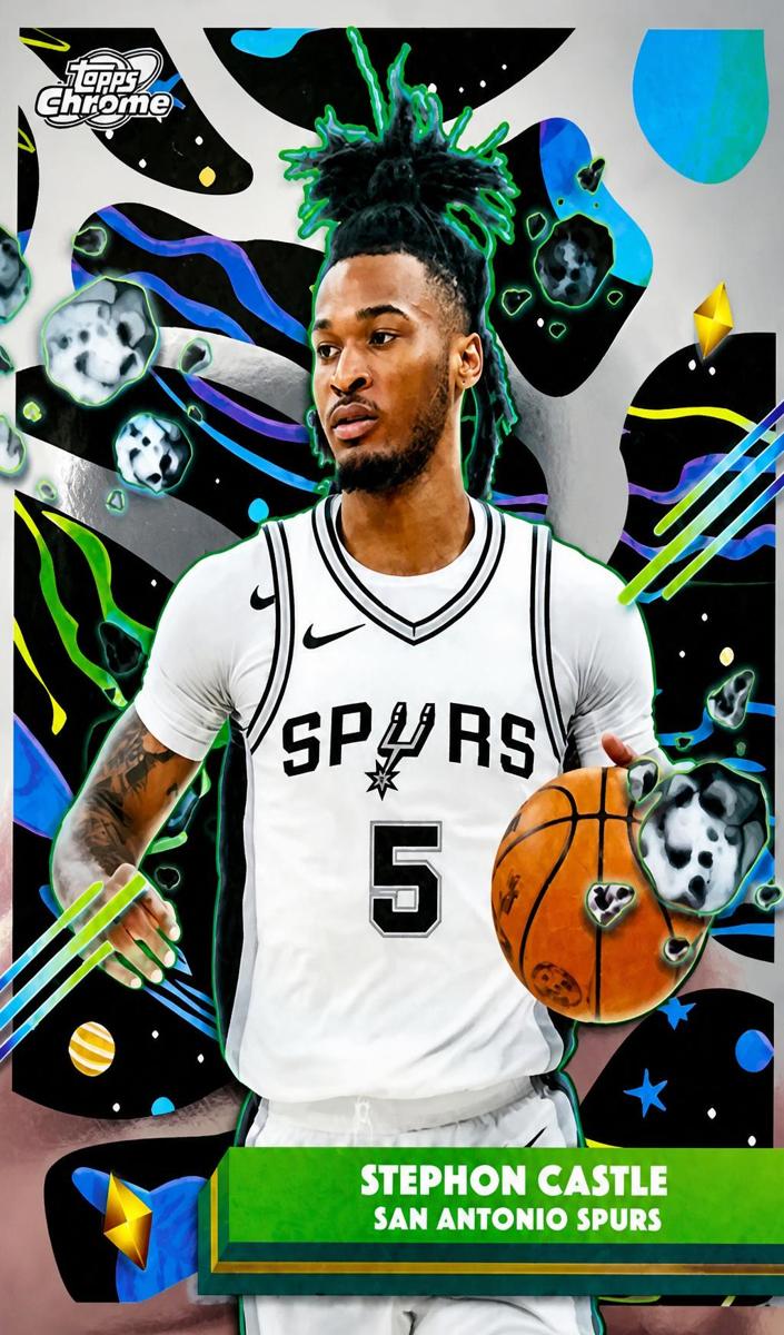 Stephon Castle 2025-26 Cosmic Chrome Basketball card