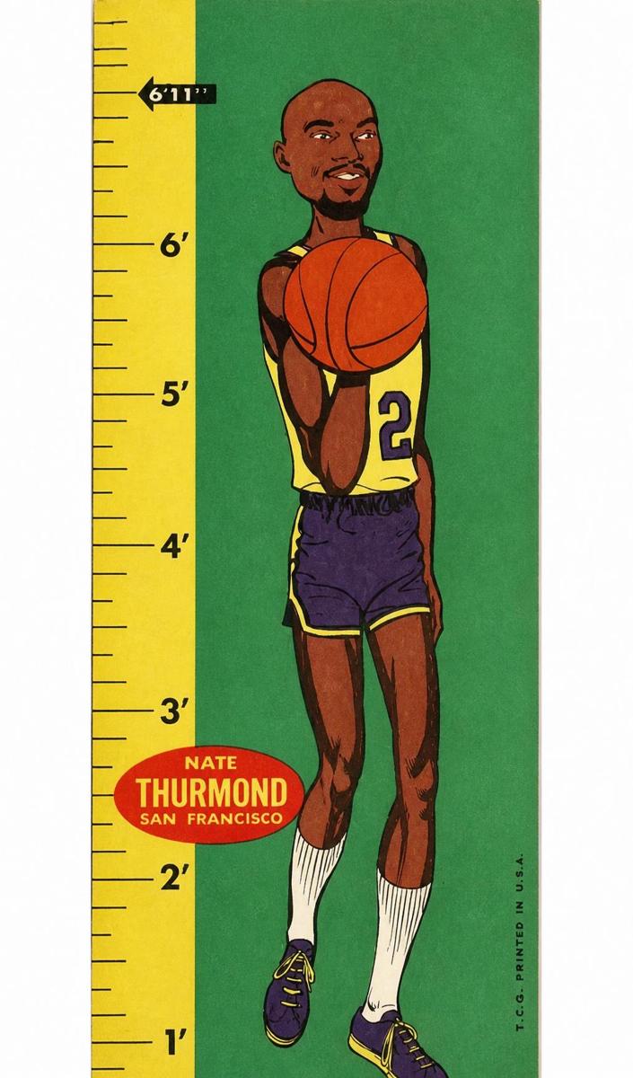1969 Topps Topps Basketball Rulers of the Court #12 Nate Thurmond front