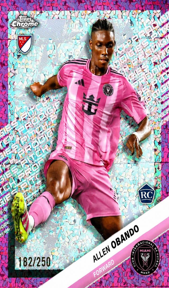 2025 Allen Obando [Pink Mini-Diamonds Refractor] #184