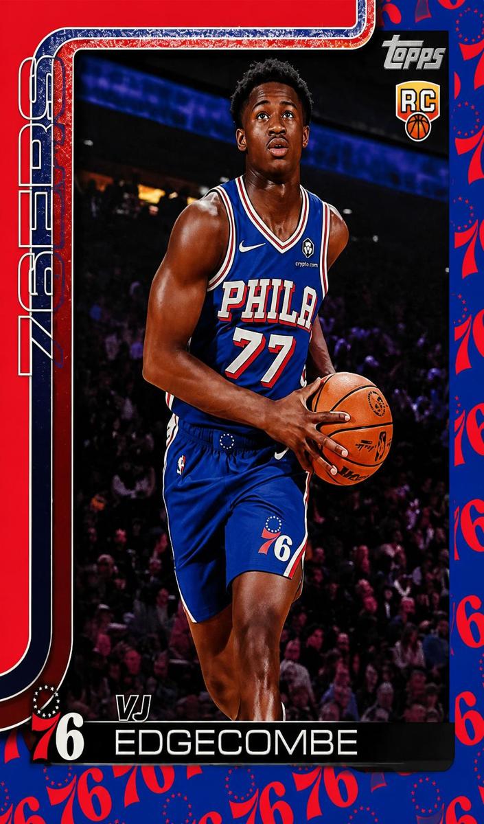 2025 Topps #203 Vj Edgecombe Ship front