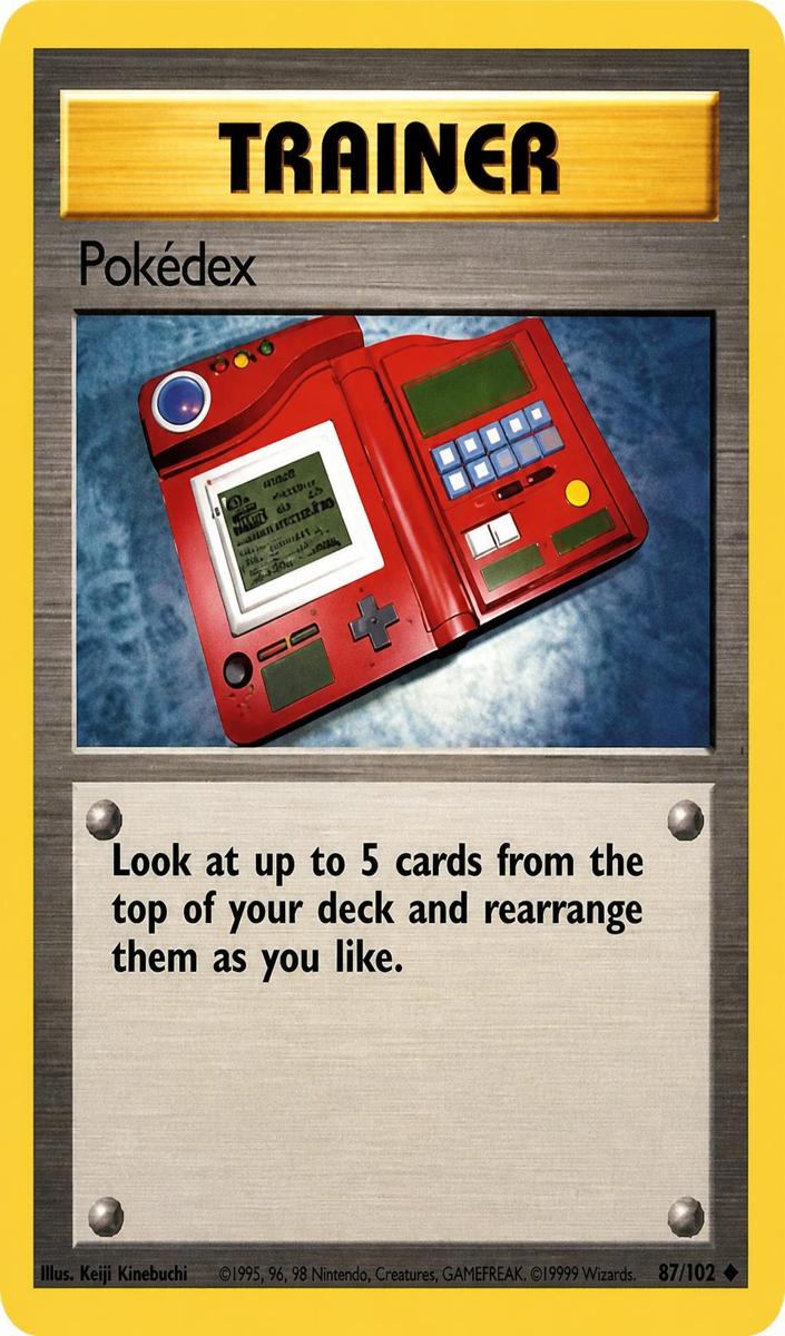 Pokedex 1999 Pokemon Base Set