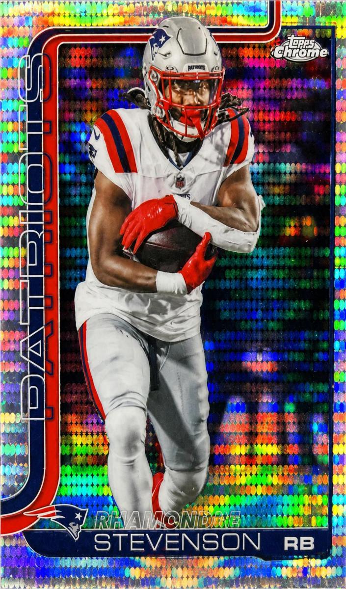 Rhamondre Stevenson 2025 Topps Chrome Football card