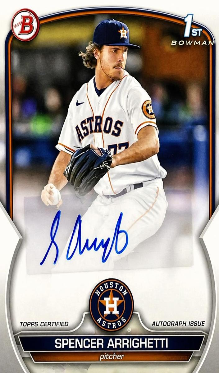 Spencer Arrighetti 2023 Bowman Baseball PPA-SA Base image
