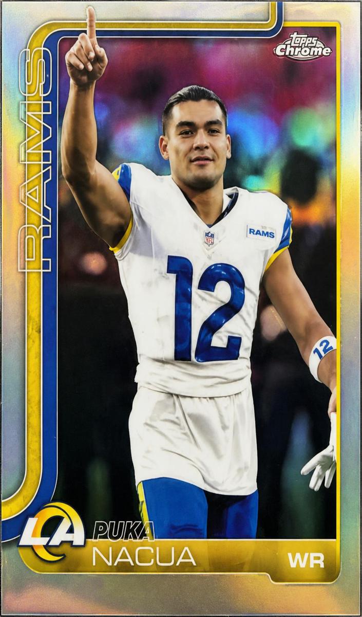 Puka Nacua 2025 Topps Chrome Football card