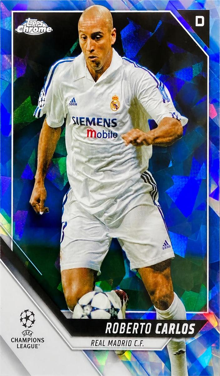 2021 Topps Chrome Sapphire UEFA Champions League Roberto Carlos #L-1 card