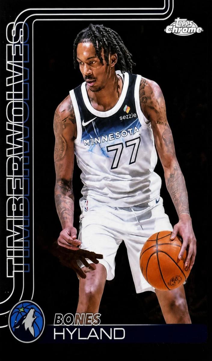 Bones Hyland 2025-26 Topps Chrome Basketball card