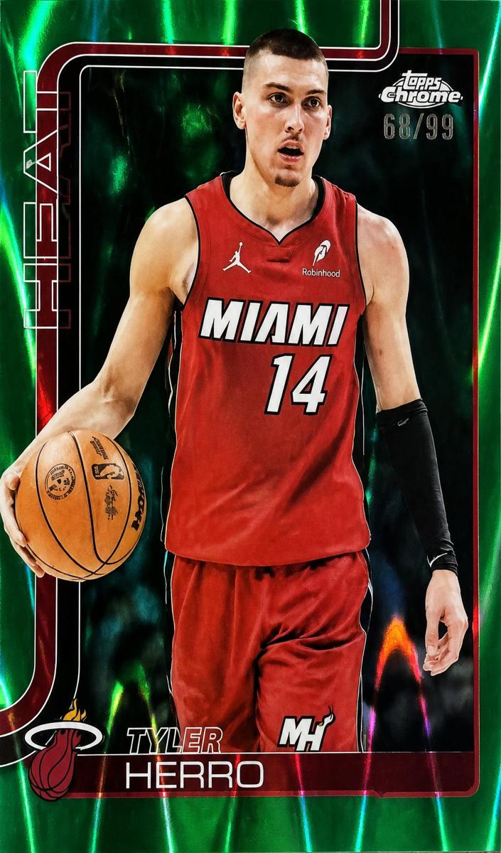 Tyler Herro 2025-26 Topps Chrome Basketball card