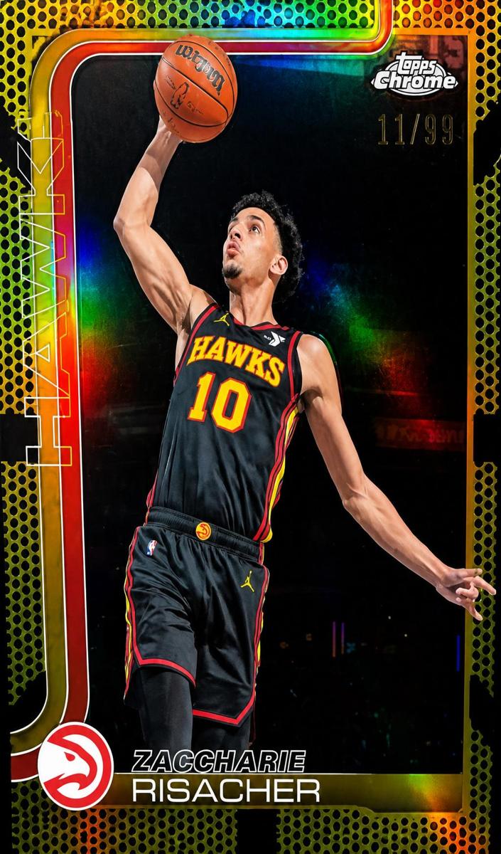 Zaccharie Risacher 2025-26 Topps Chrome Basketball card