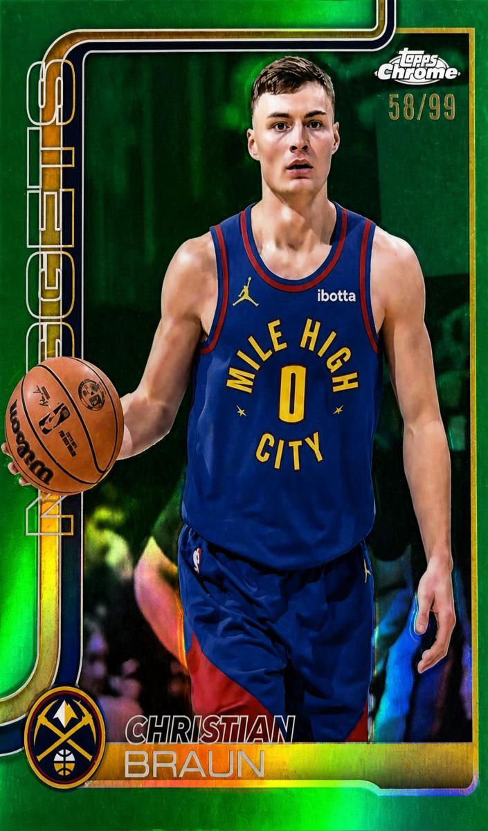 Christian Braun 2025-26 Topps Chrome Basketball card