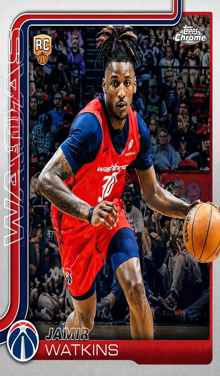 Jamir Watkins 2025-26 Topps Chrome Basketball card