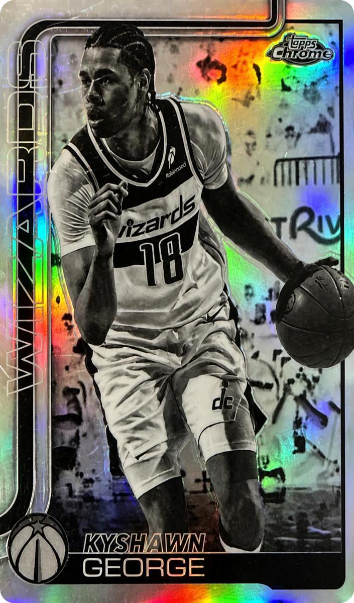 Kyshawn George 2025-26 Topps Chrome Basketball card