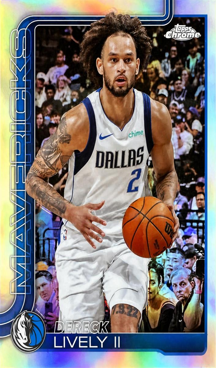 Dereck Lively II 2025-26 Topps Chrome Basketball card