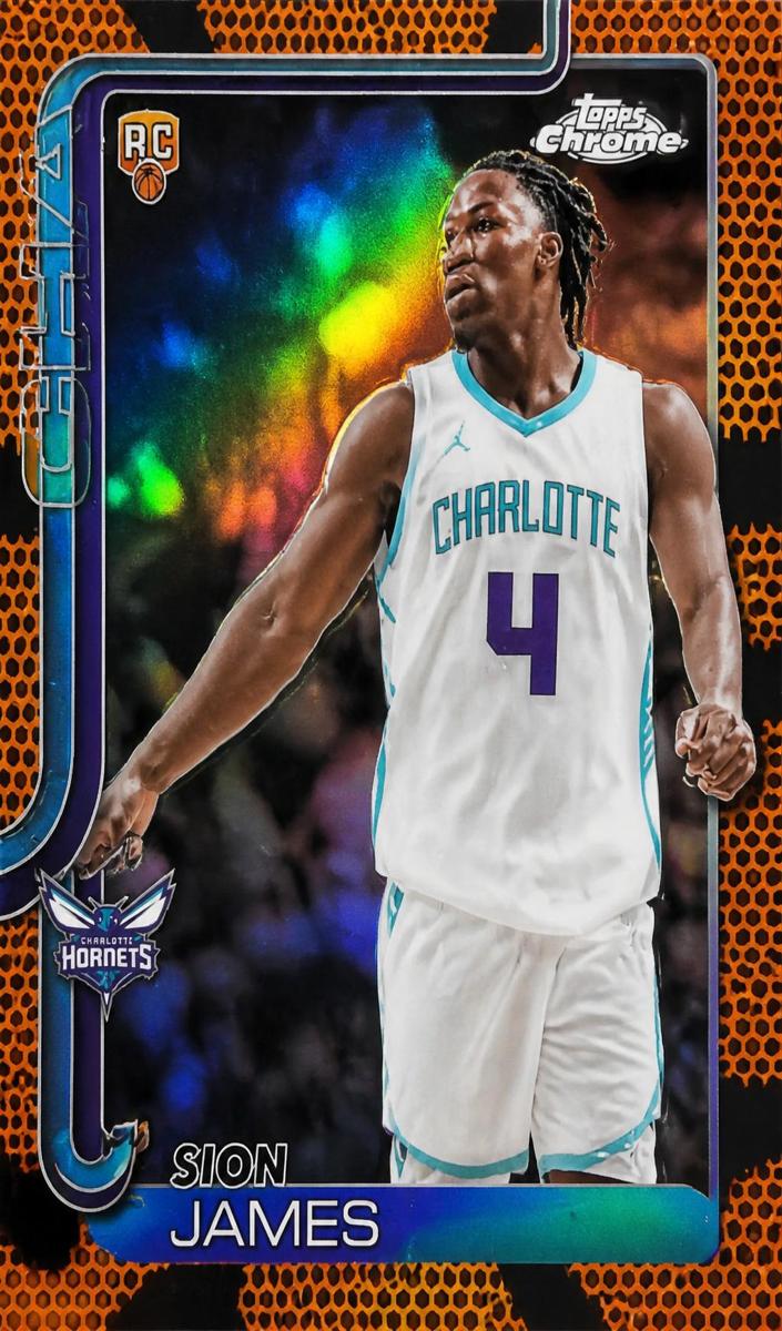 Sion James 2025-26 Topps Chrome Basketball card