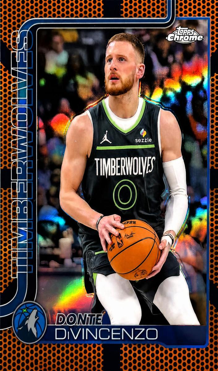 Donte DiVincenzo 2025-26 Topps Chrome Basketball card