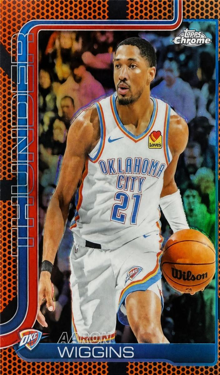 Aaron Wiggins 2025-26 Topps Chrome Basketball card