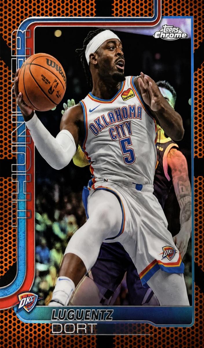 Luguentz Dort 2025-26 Topps Chrome Basketball card