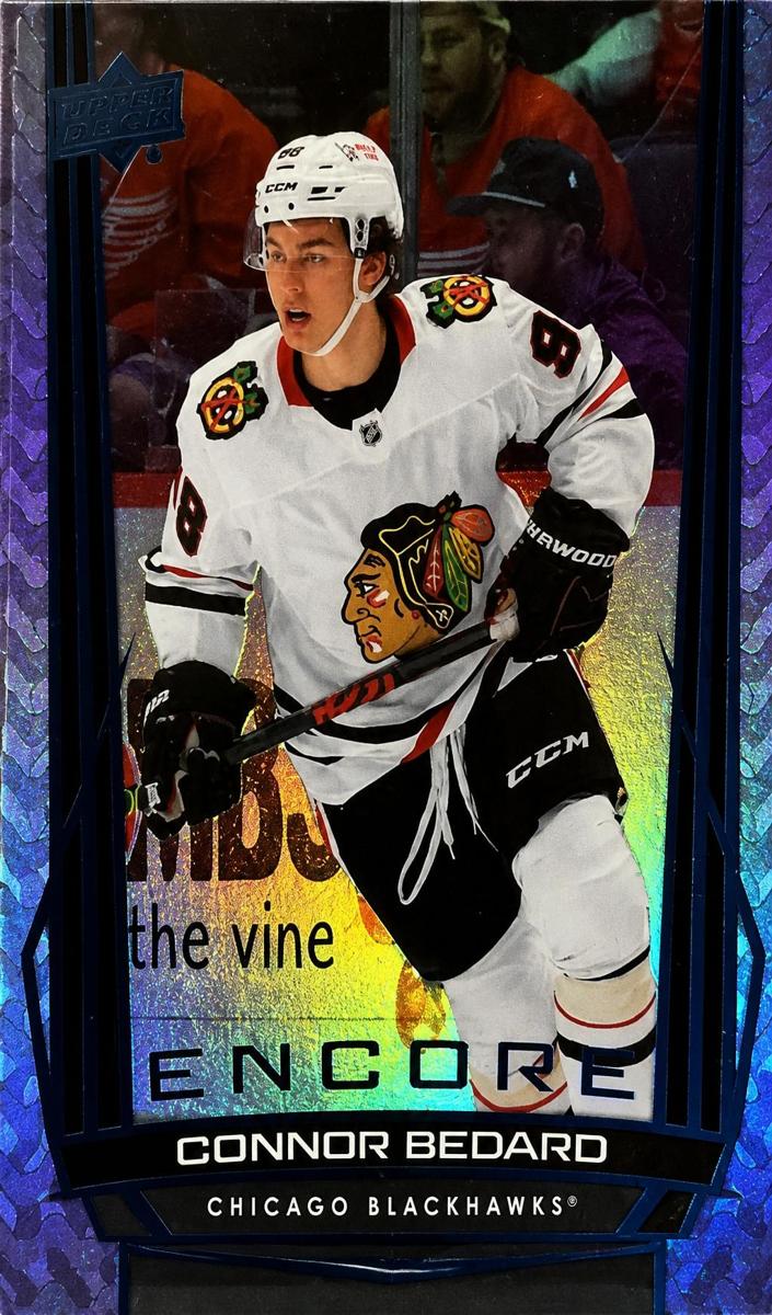 2025 Upper Deck Connor Bedard [Blue] #E-24 card