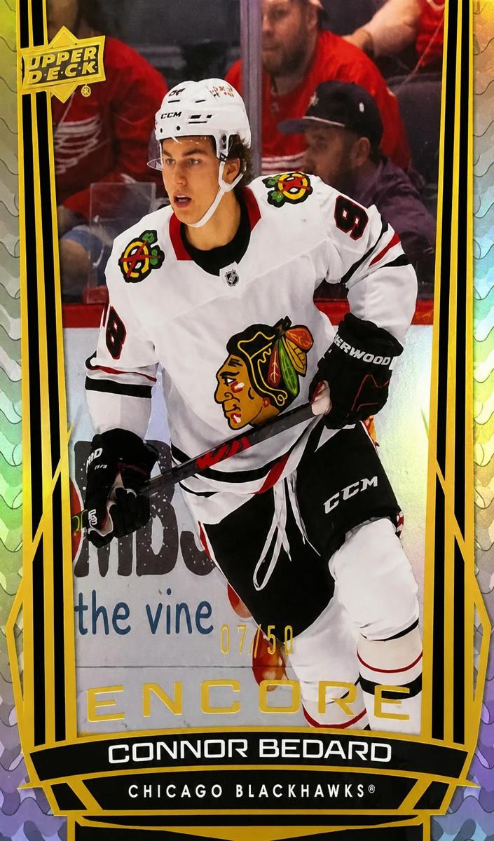 2025 Upper Deck Connor Bedard [Gold] #E-24 card