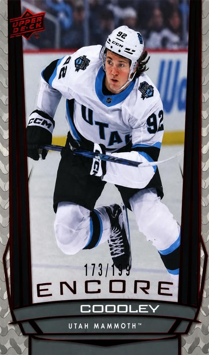 2025 Upper Deck Logan Cooley [Red] #E-65 card