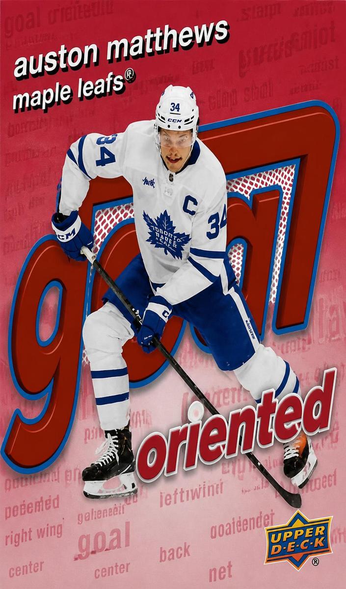2025 Upper Deck Auston Matthews [Speckle] #GO-17 card