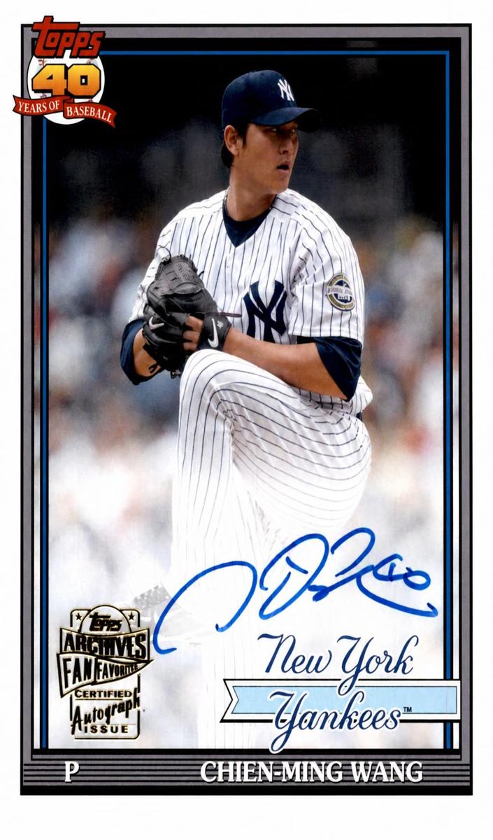 2021 Topps Archives Chien-Ming Wang #FFA-CM card