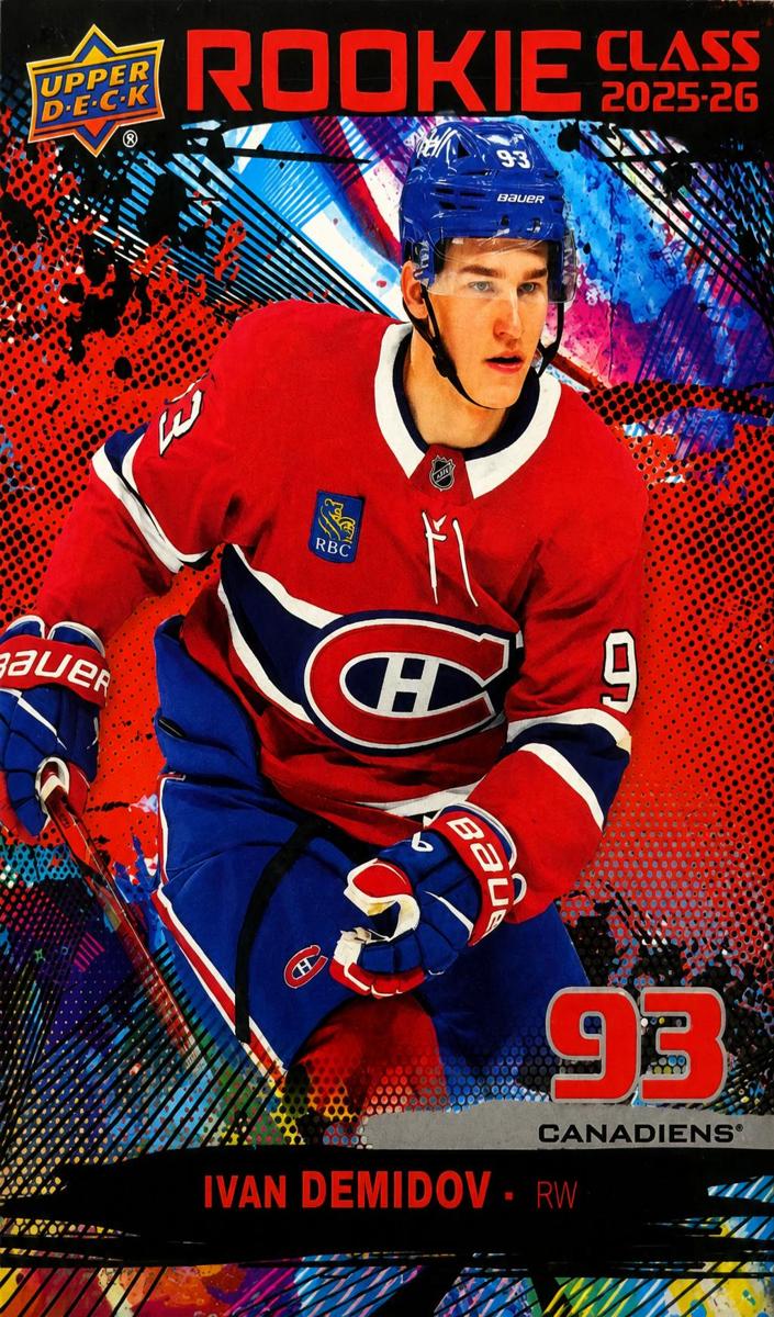 2025 Upper Deck Ivan Demidov [Red] #RC-3 card