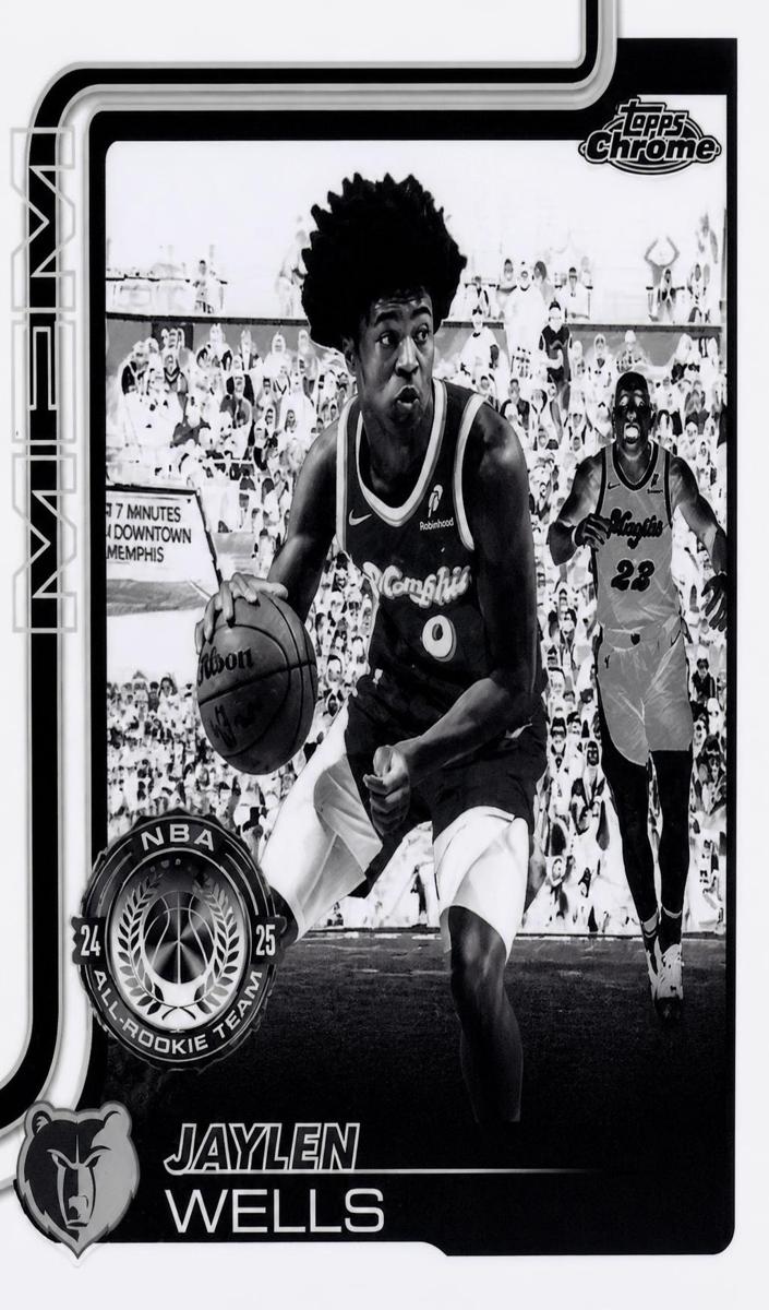 Jaylen Wells 2025-26 Topps Chrome Basketball card