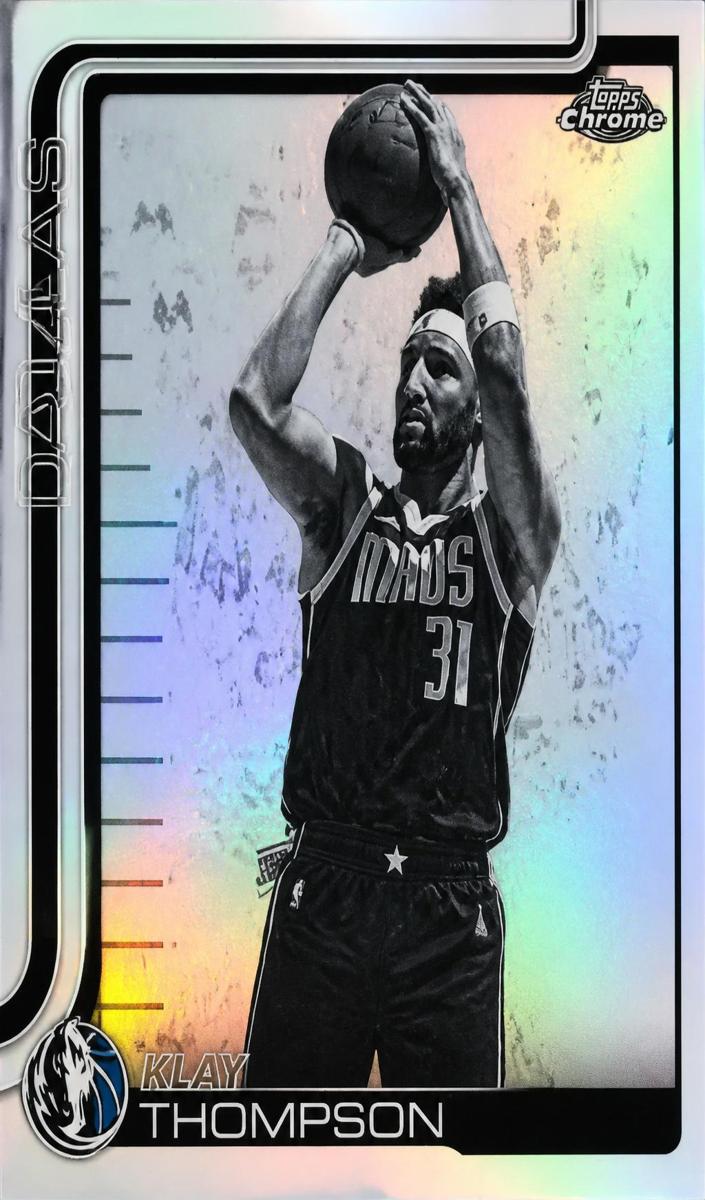 Klay Thompson 2025-26 Topps Chrome Basketball card