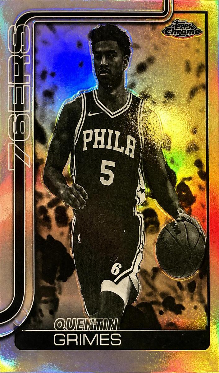 Quentin Grimes 2025-26 Topps Chrome Basketball card