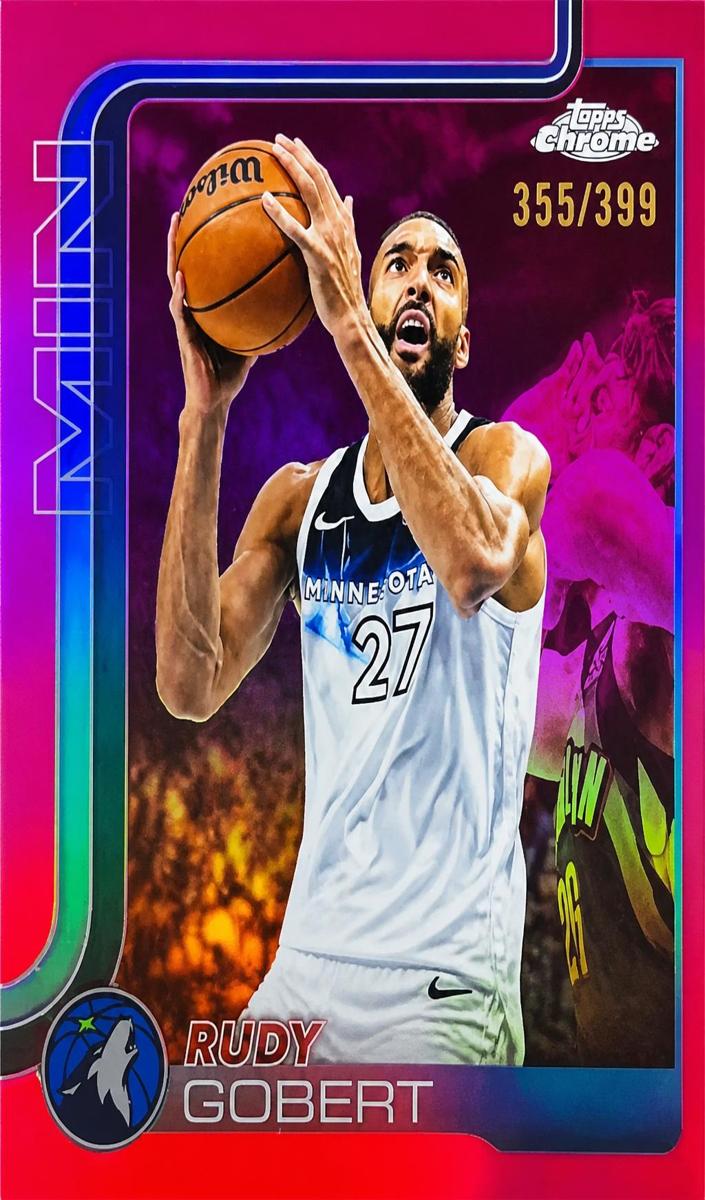 Rudy Gobert 2025-26 Topps Chrome Basketball card