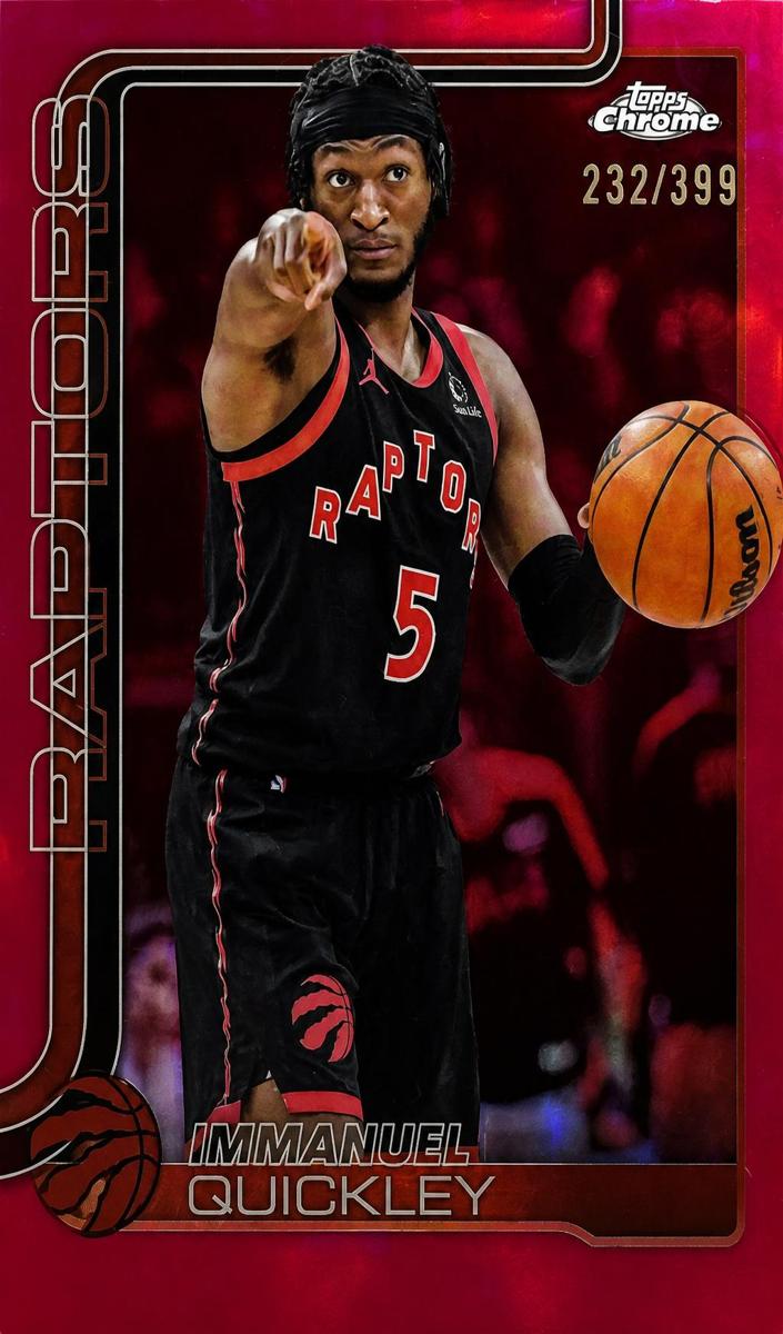 Immanuel Quickley 2025-26 Topps Chrome Basketball card
