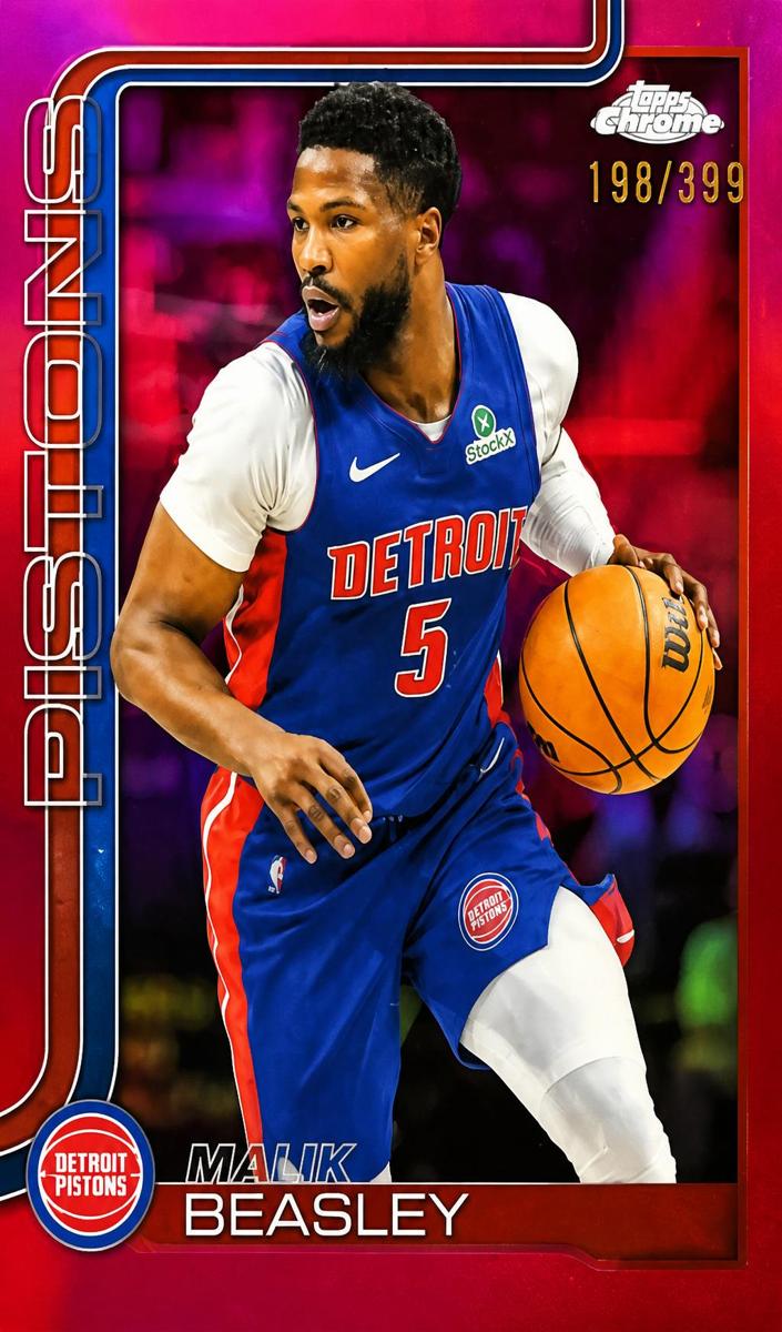 Malik Beasley 2025-26 Topps Chrome Basketball card