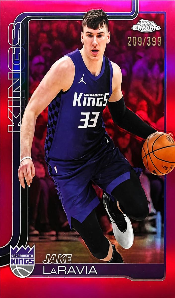 Jake LaRavia 2025-26 Topps Chrome Basketball card