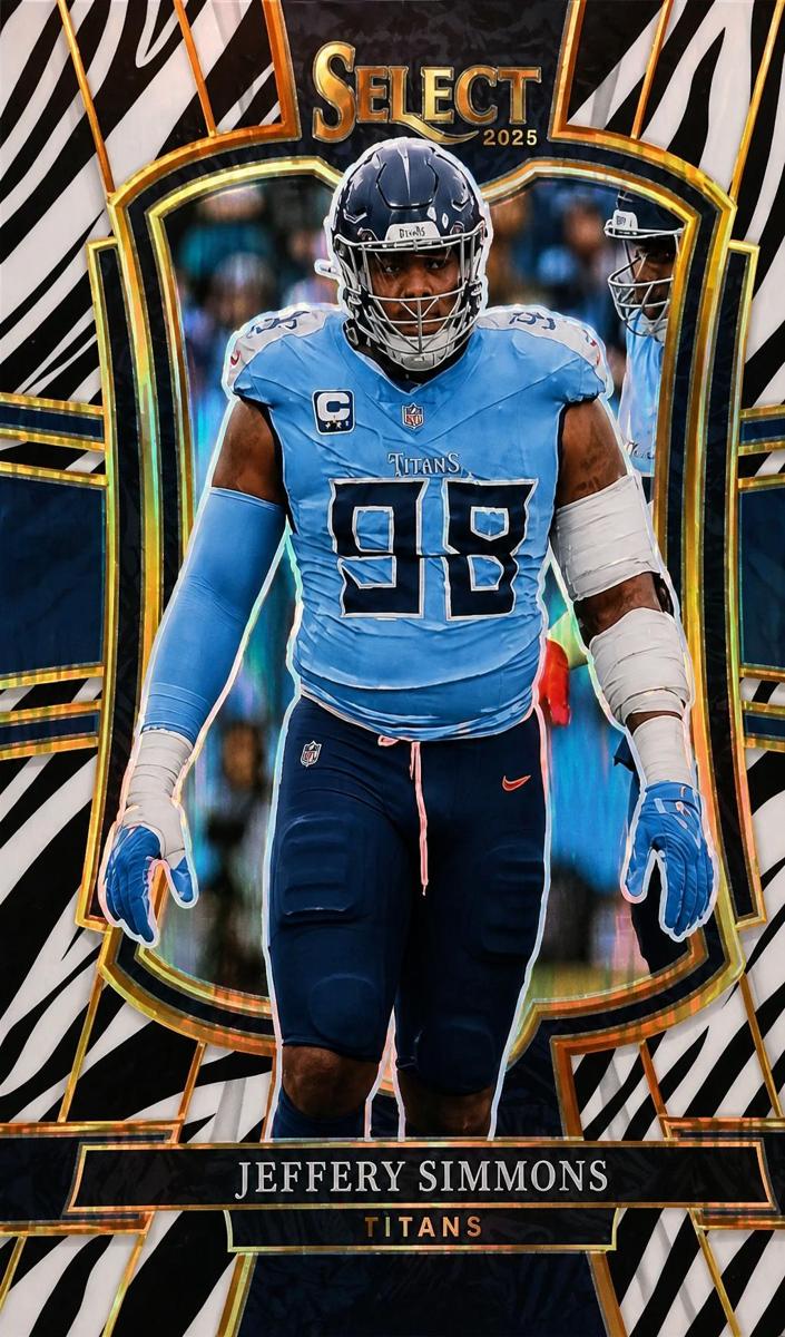 Jeffery Simmons 2025 Select Football card