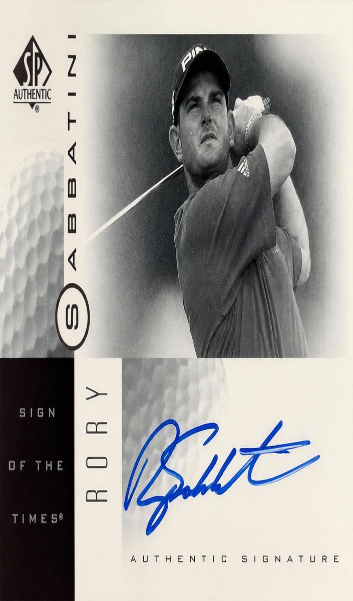 2001 Rory Sabbatini #RS