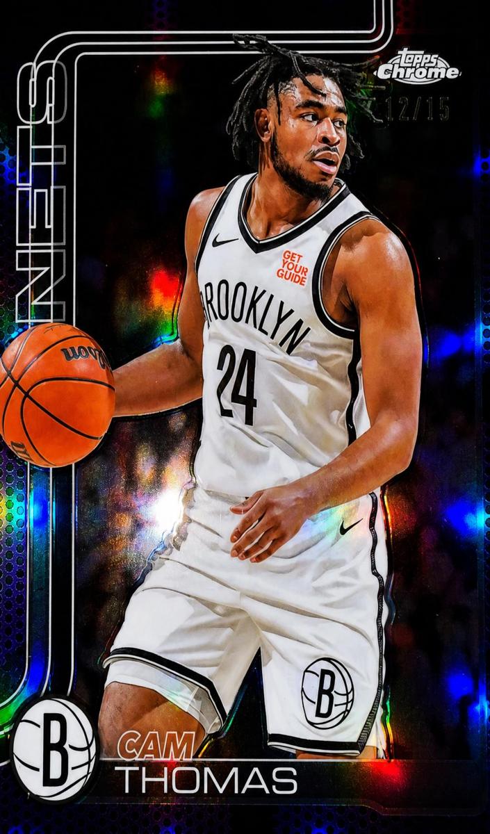 Cam Thomas 2025-26 Topps Chrome Basketball card