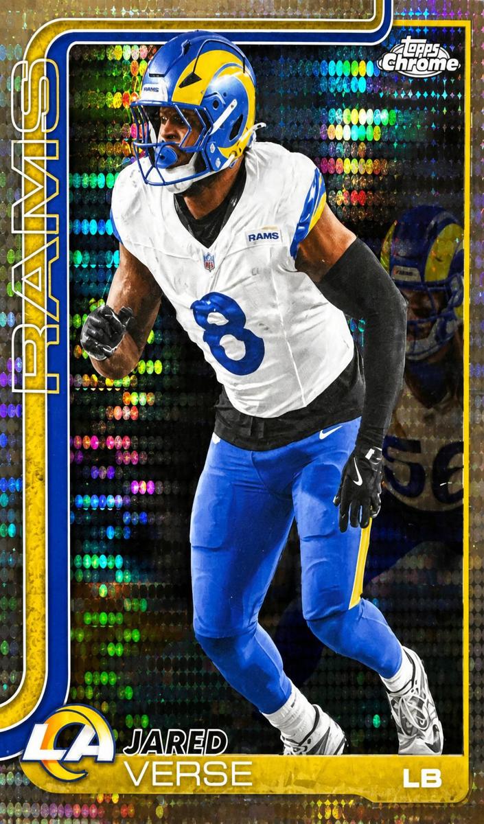 Jared Verse 2025 Topps Chrome Football card