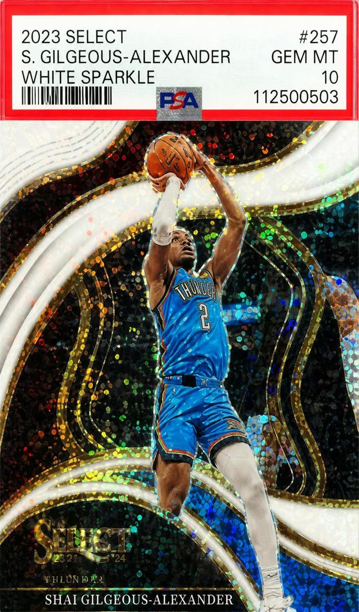 2023 Panini Select WHITE SPARKLE #257 S. Gilgeous-Alexander front