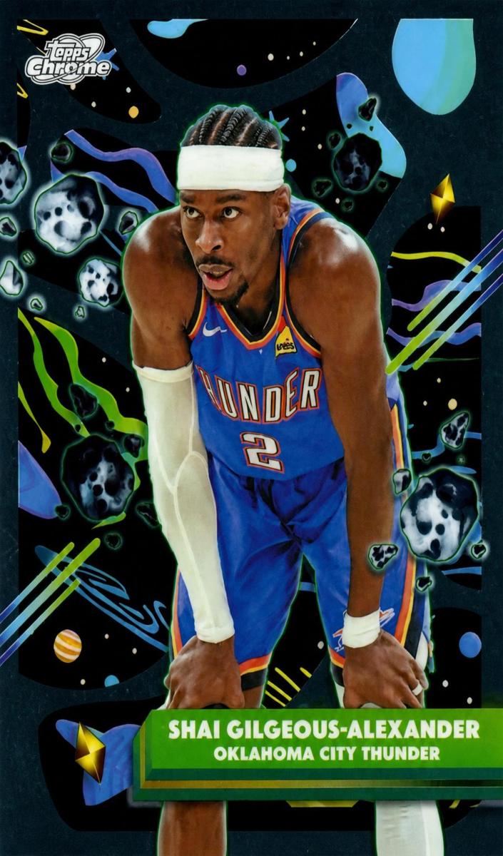 Shai Gilgeous-Alexander 2025-26 Cosmic Chrome Basketball card