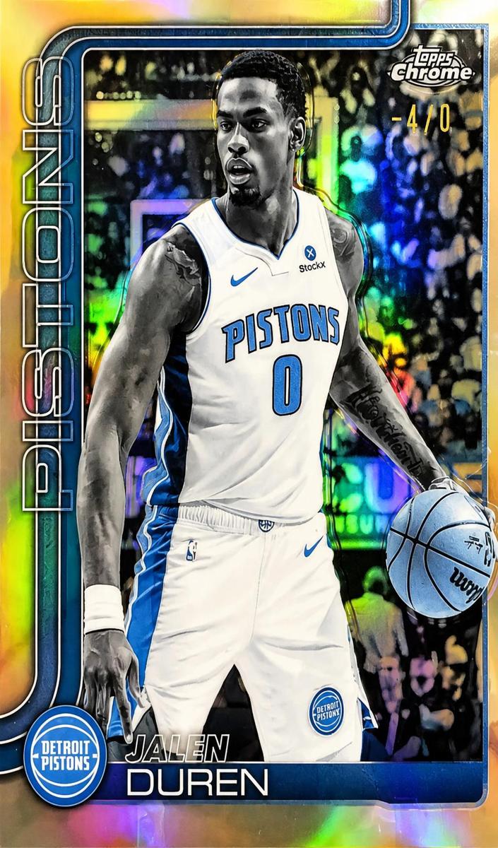Jalen Duren 2025-26 Topps Chrome Basketball card