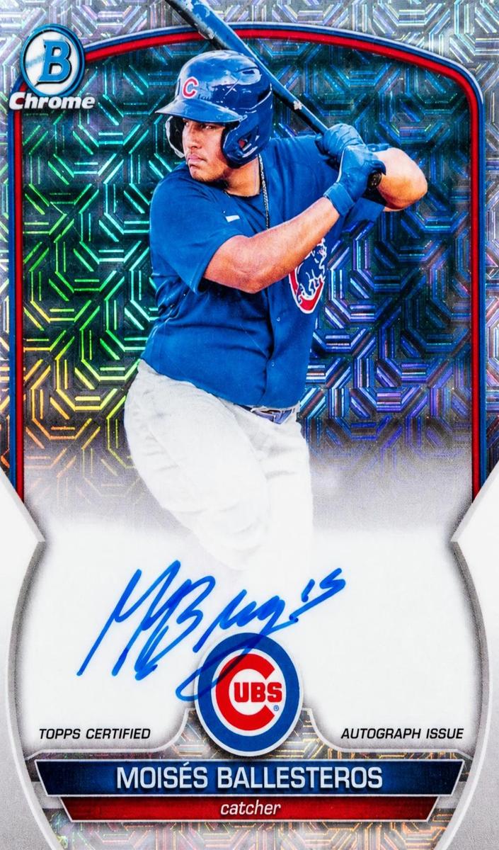 2023 Bowman Chrome Prospect Mega Box Autographs Moises Ballesteros #BMA-MB card